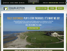 Tablet Screenshot of charlestongolfguide.com